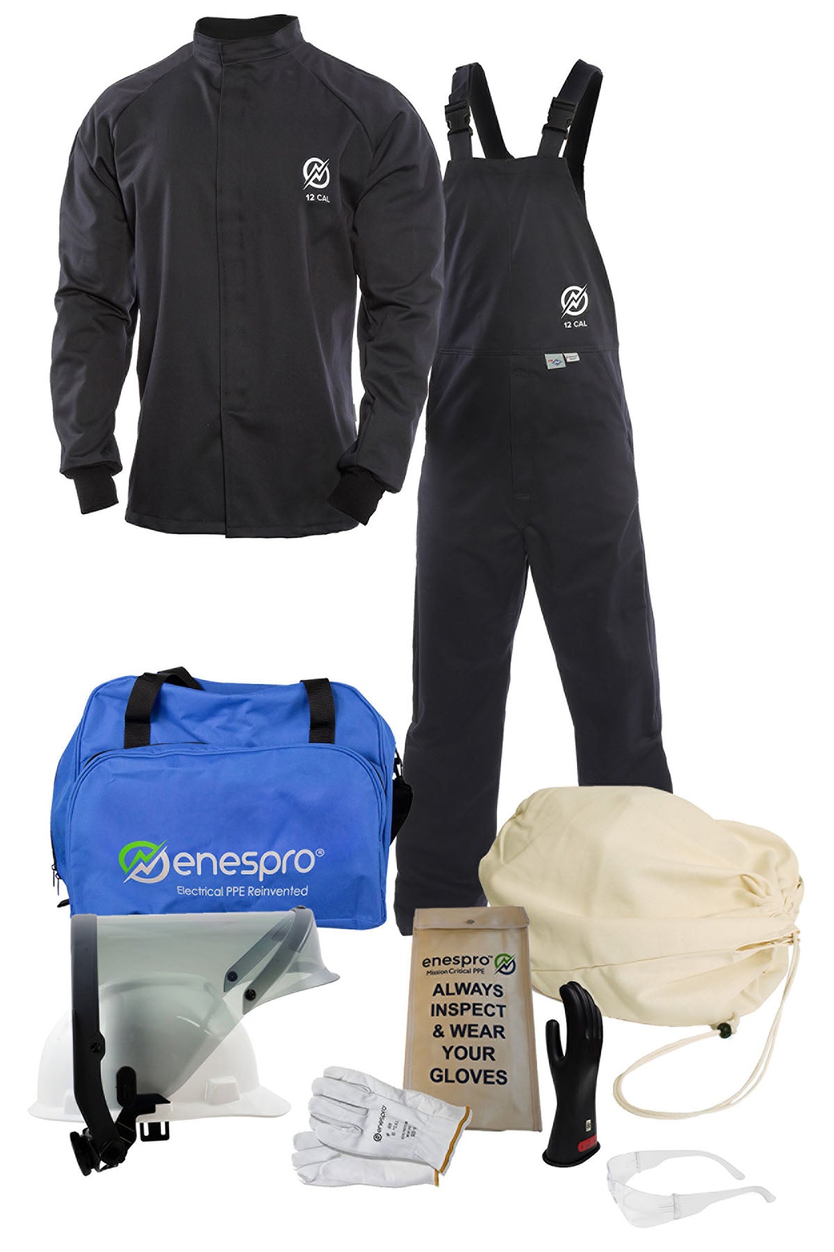 Enespro ArcGuard 12 cal Arc Flash Kit with Voltage Gloves